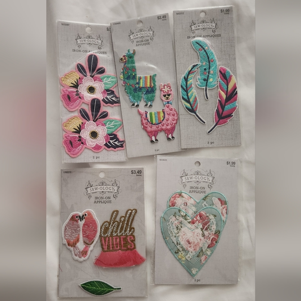Sew Ology iron-on appliqués
